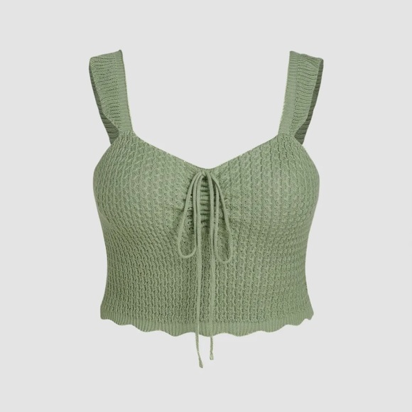 Cider Tops - Plus Knit Crop Top